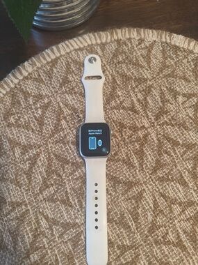 Apple White Apple Watch with White Sport Band